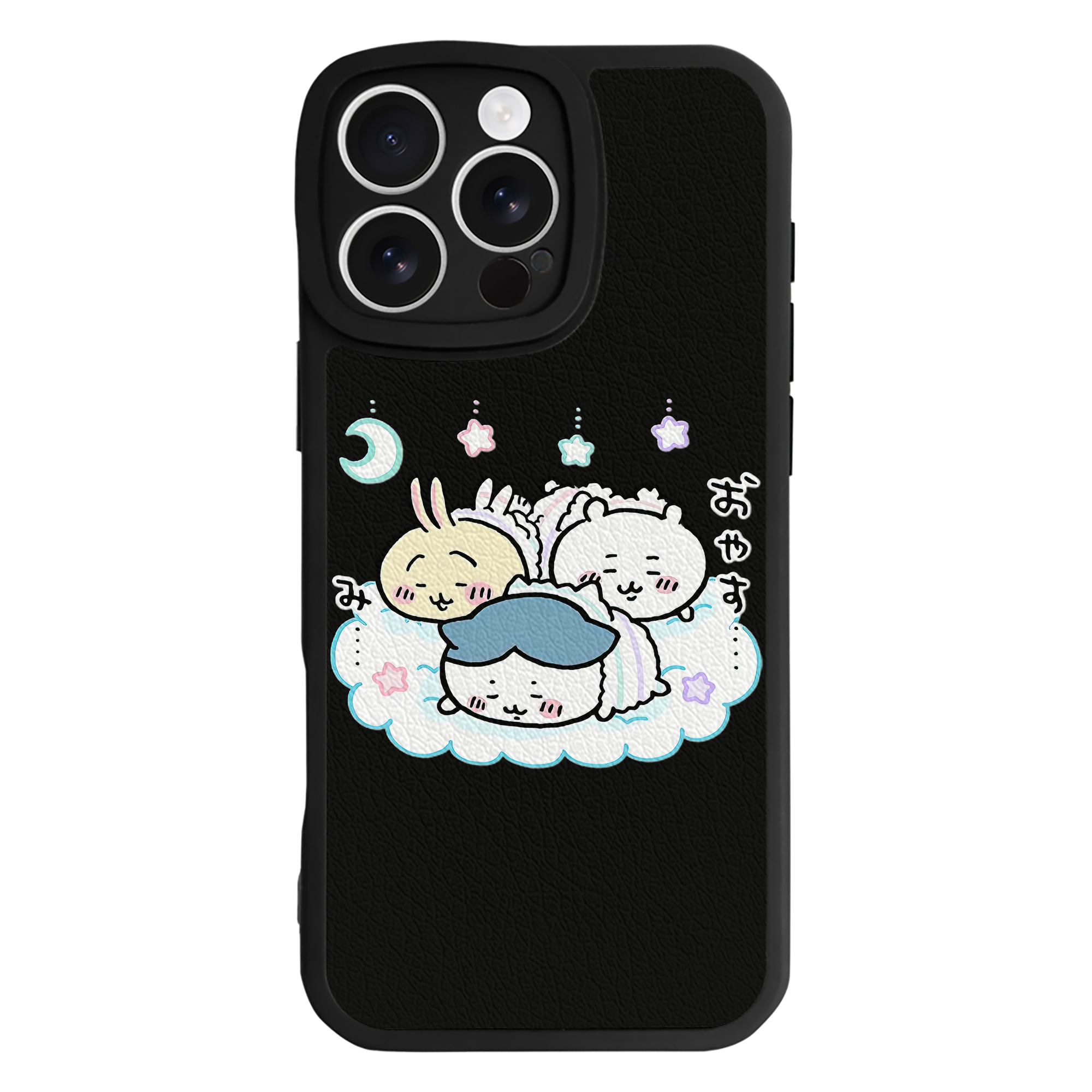 （画像用） ちいかわ ハチワレ Chii-kawa hachiware 【iPhone 16シリーズ対応】シリコンスマホケース（レザー調） 材質：シリコン
